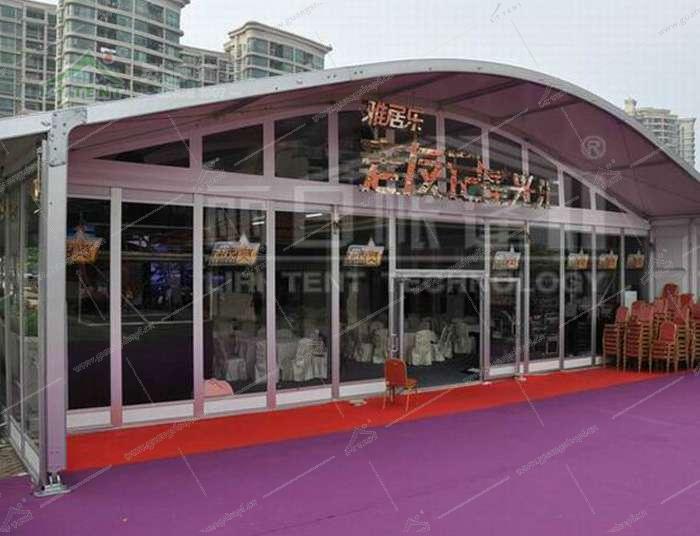 弧形倉儲(chǔ)篷房