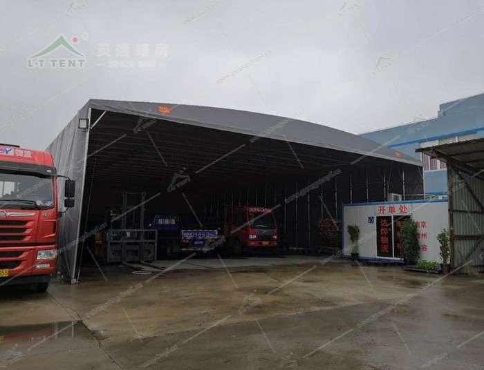 鋼架移動(dòng)伸縮篷房