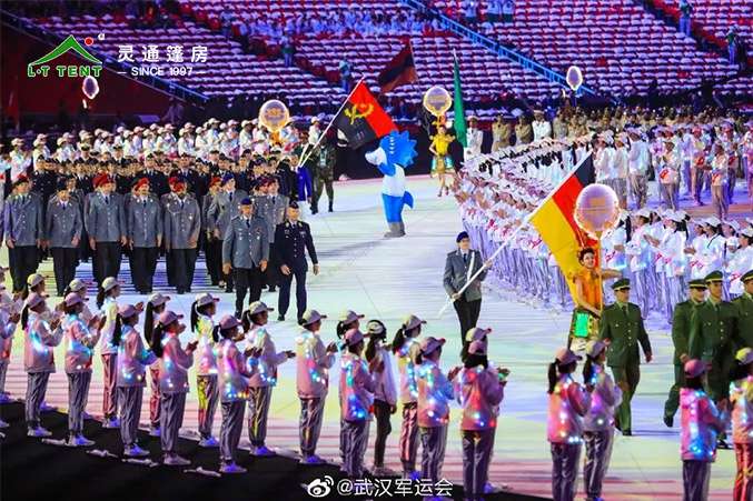 軍用篷房生產廠家 靈通賽事篷房為軍運再添色彩