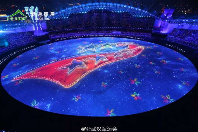 軍用篷房生產廠家 靈通賽事篷房為軍運再添色彩