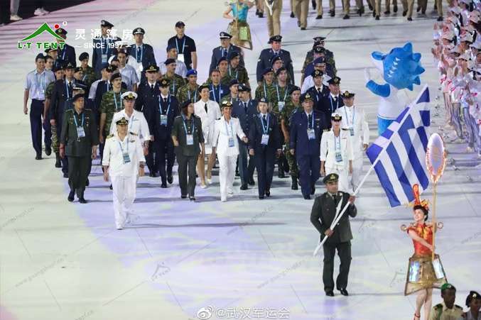 軍用篷房生產廠家 靈通賽事篷房為軍運再添色彩