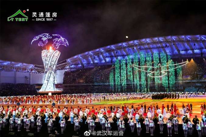 軍用篷房生產廠家 靈通賽事篷房為軍運再添色彩