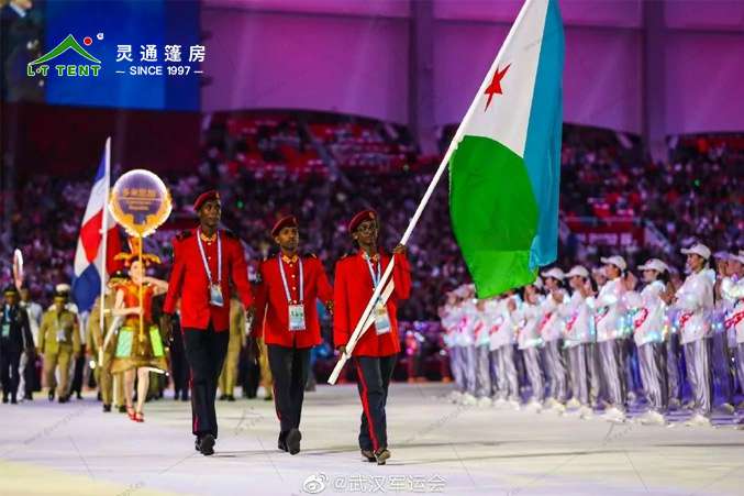 軍用篷房生產廠家 靈通賽事篷房為軍運再添色彩