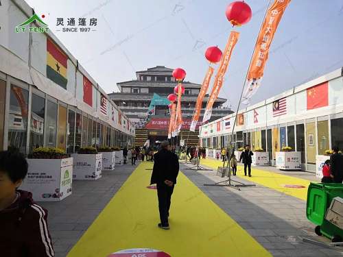 靈通篷房服務于第六屆中原文化交易博覽會 靈通篷房服務于第六屆中原文化交易博覽會